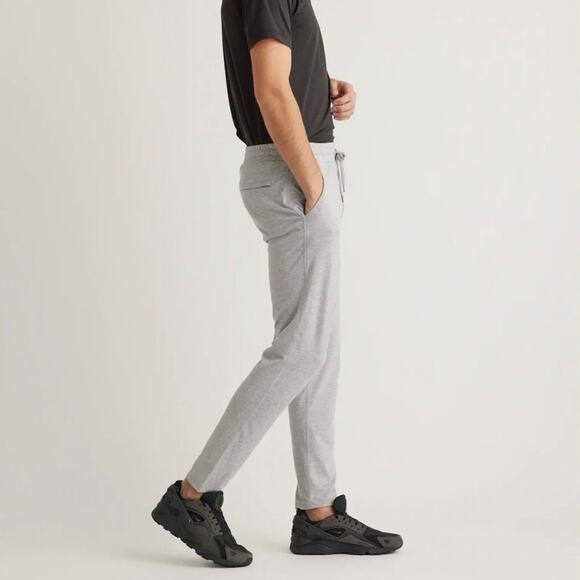 New Quince Flowknit Performance Pant Heather Pale Gray Men’s XXL Athleisure - Picture 2 of 13